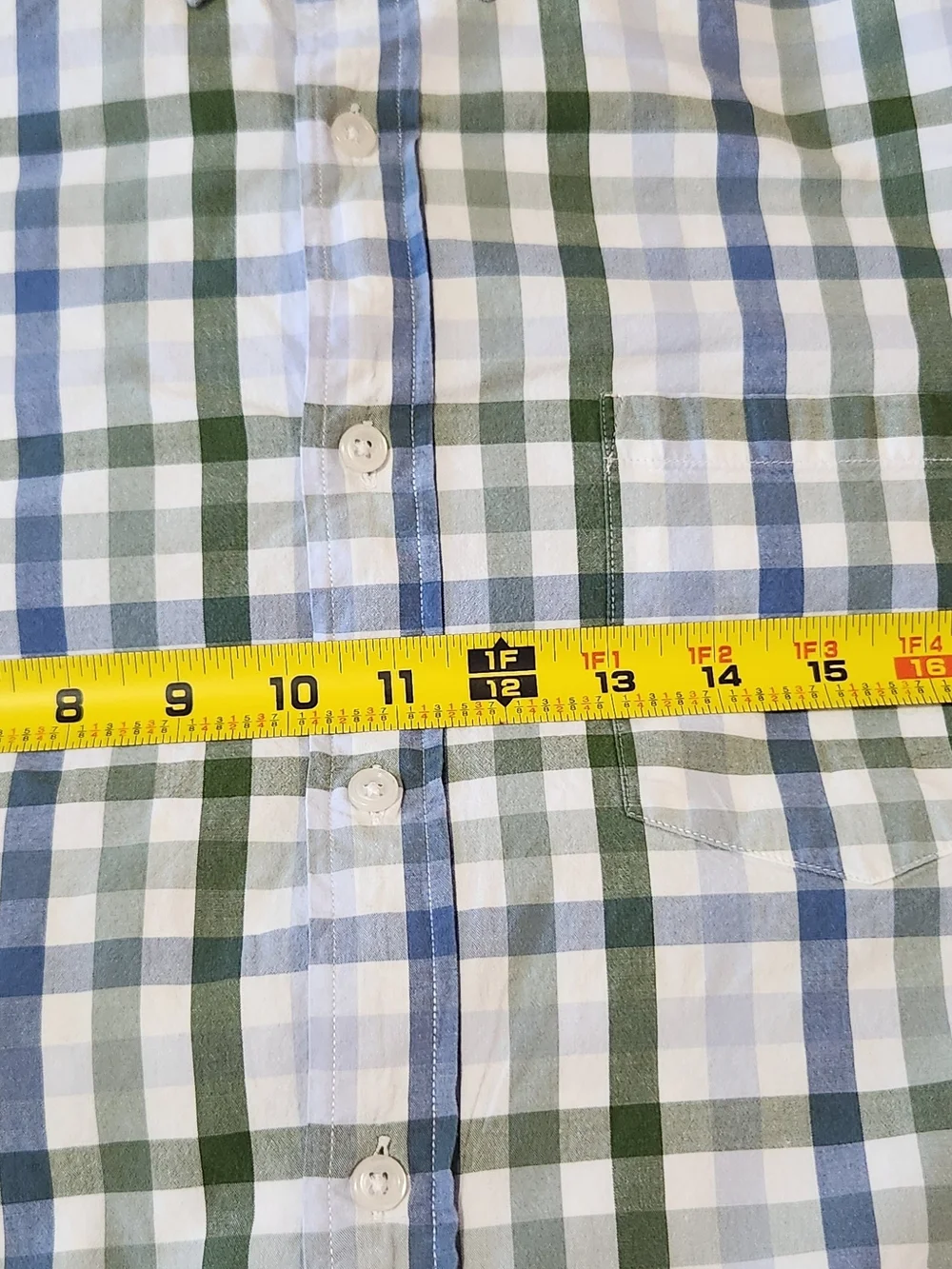 J. Crew Men's Green & Blue Plaid Button-Down Shirt